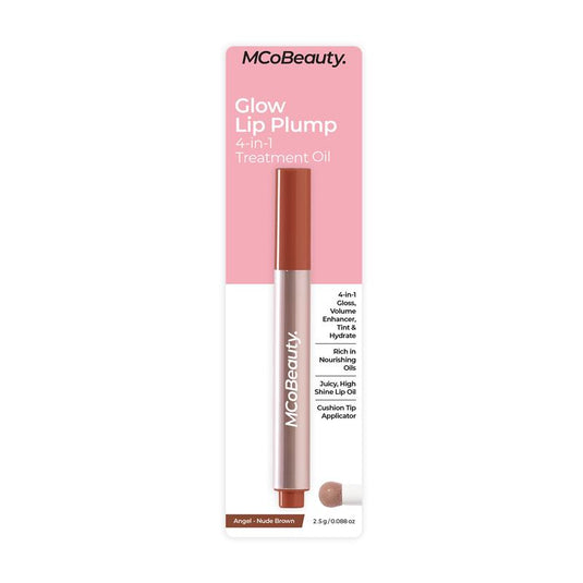 MCoBeauty Glow Lip Plump 4-in-1 Treatment Oil Angel Nude Brown