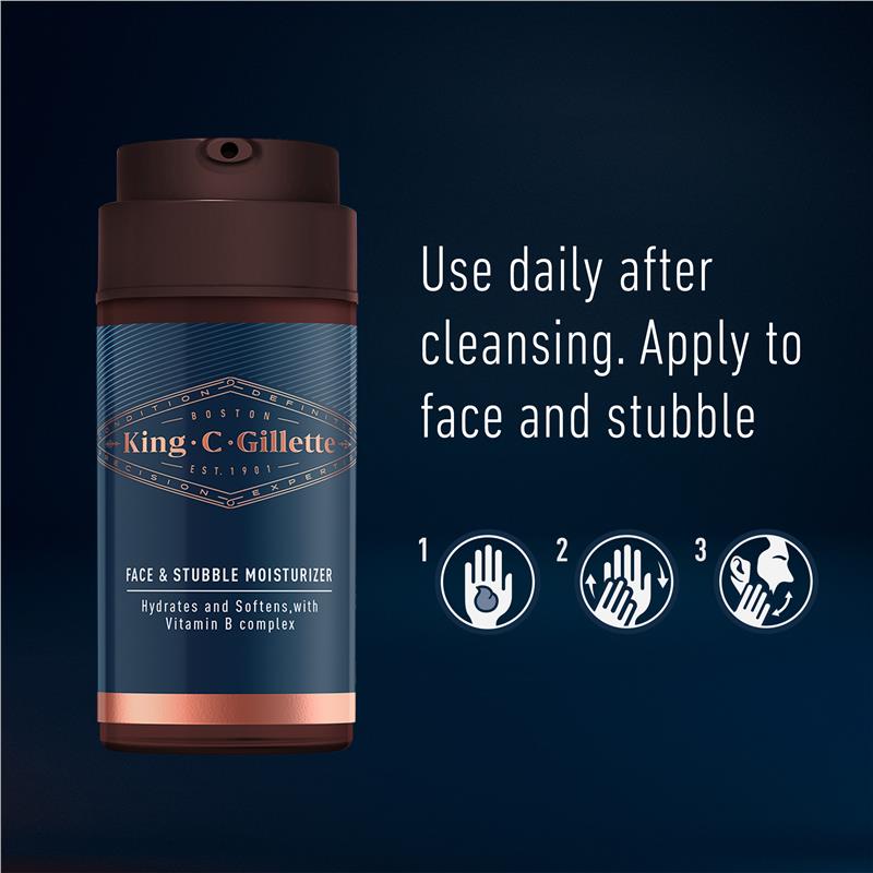 Load image into Gallery viewer, Gillette King C Face &amp; Stubble Moisturiser 100ml
