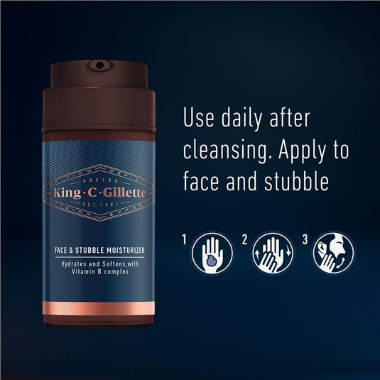 Gillette King C Face & Stubble Moisturiser 100ml