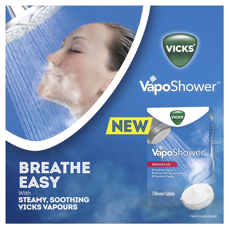 Load image into Gallery viewer, Vicks VapoShower 3 Pack
