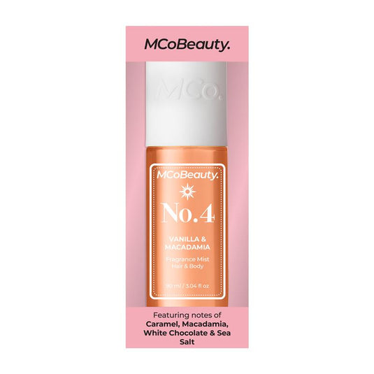 MCoBeauty Vanilla & Macadamia No.4 Fragrance Hair & Body Mist 90ml