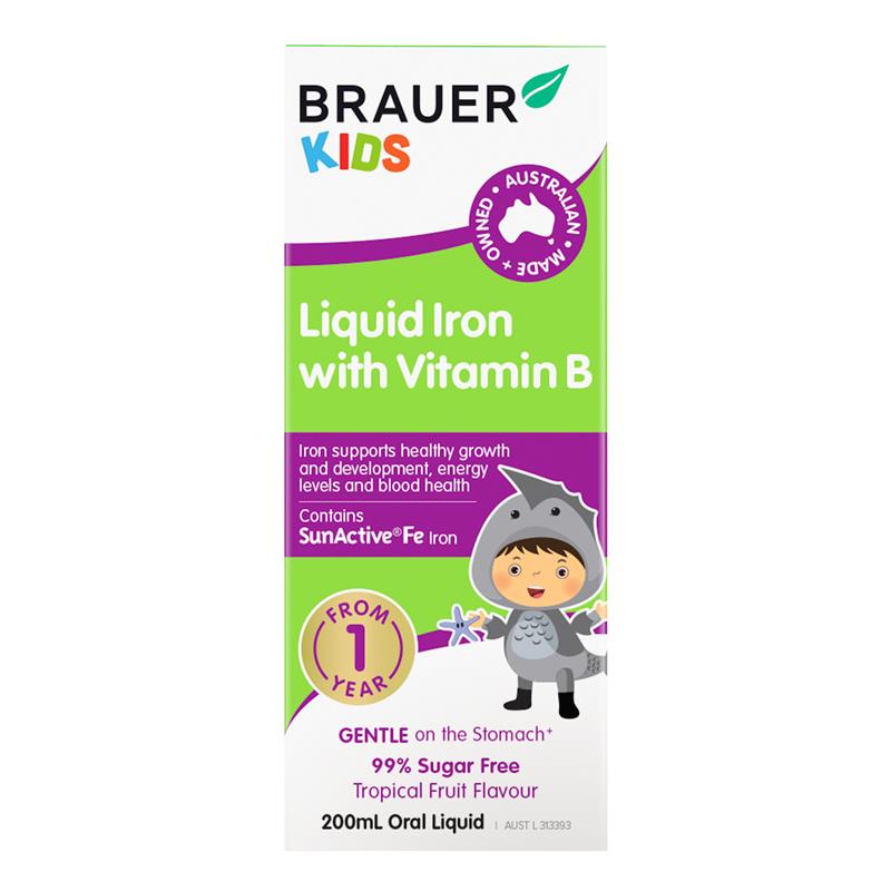 Load image into Gallery viewer, Brauer Kids Liquid Iron with Vitamin B 200ml
