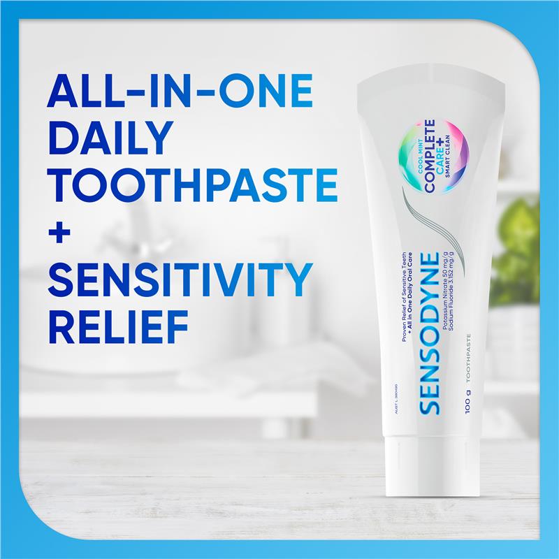 Load image into Gallery viewer, Sensodyne Toothpaste Complete Care + Smart Clean Cool Mint 100g
