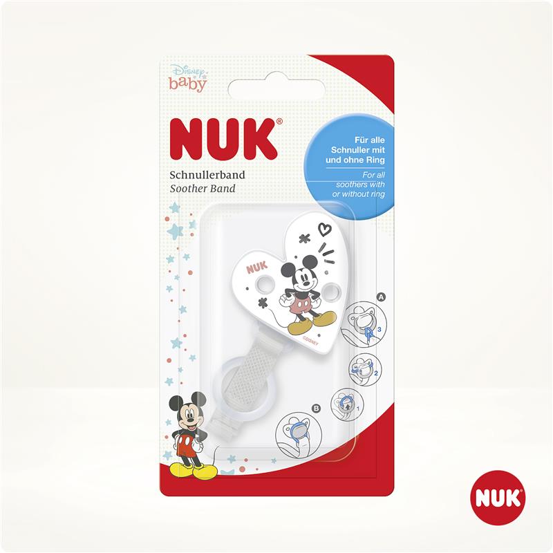Load image into Gallery viewer, Nuk Mickey Mouse Soother Band
