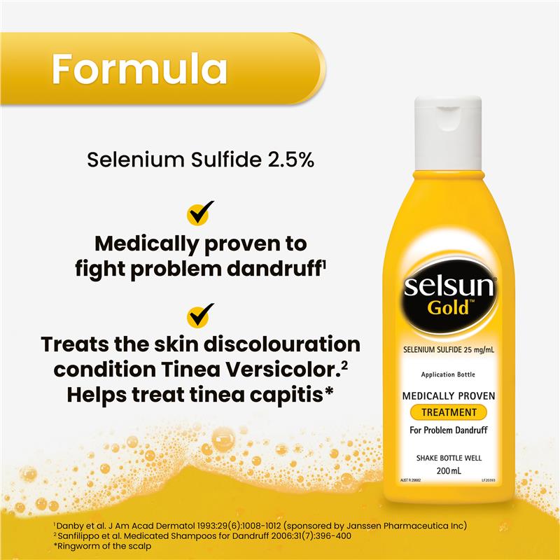 Load image into Gallery viewer, Selsun Gold Anti Dandruff Shampoo Treatment 200mL
