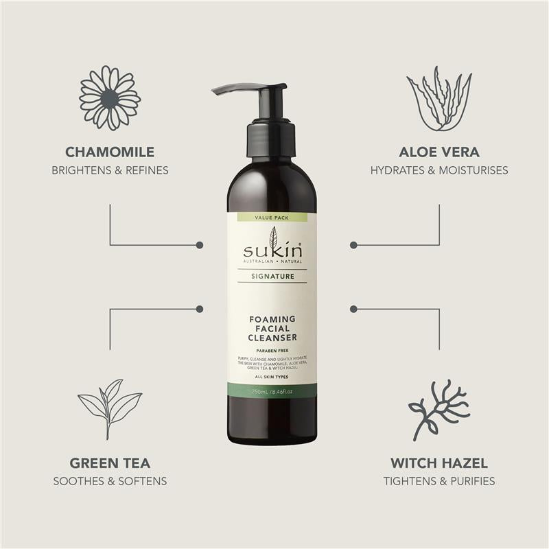 Load image into Gallery viewer, Sukin Signature Foaming Facial Cleanser Pump 250ml
