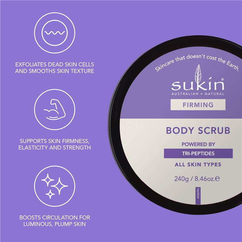 Load image into Gallery viewer, Sukin Firming Tri-Peptides Body Scrub 240g
