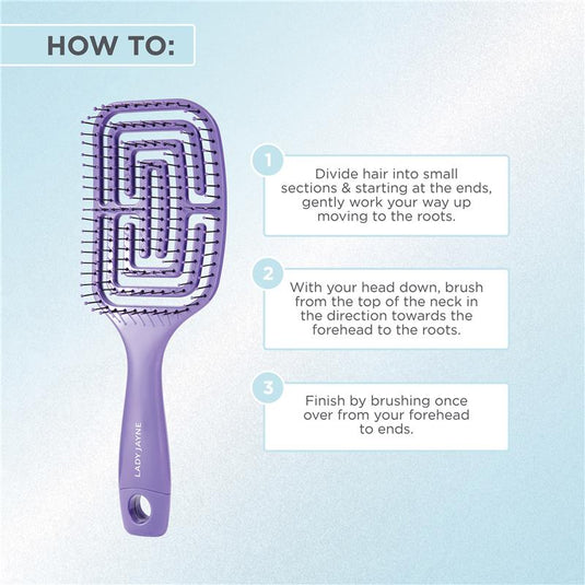 Lady Jayne Flexi Glide Detangling Brush Large