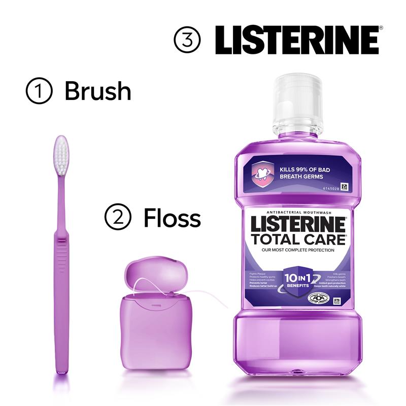 Load image into Gallery viewer, Listerine Total Care Antibacterial Mouthwash Clean Mint 100mL
