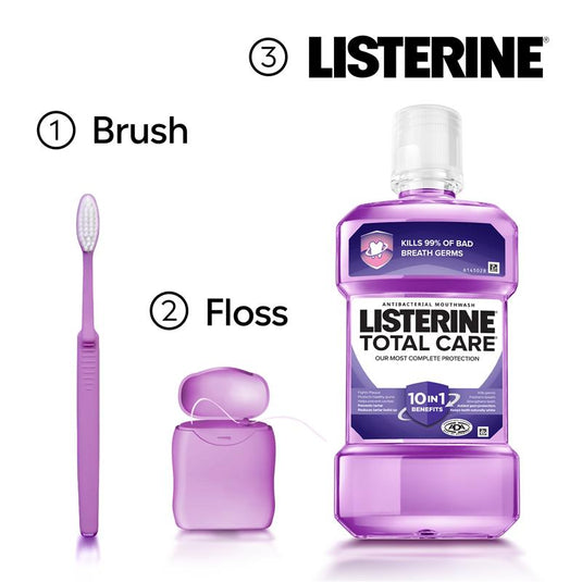 Listerine Total Care Antibacterial Mouthwash Clean Mint 100mL