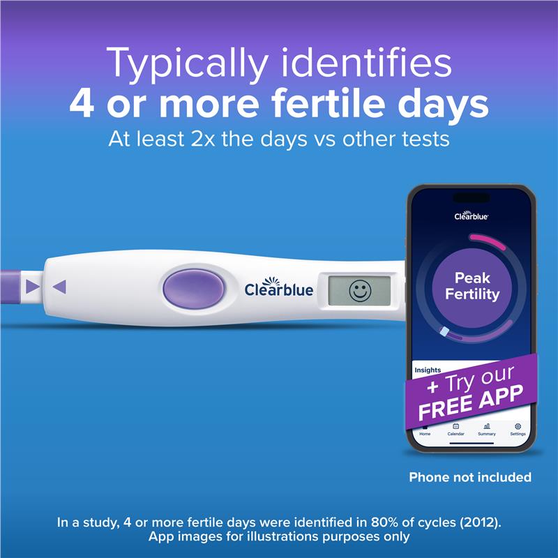 Load image into Gallery viewer, Clearblue Advanced Digital Ovulation Kit Test (Dual Hormone) 10 Pack
