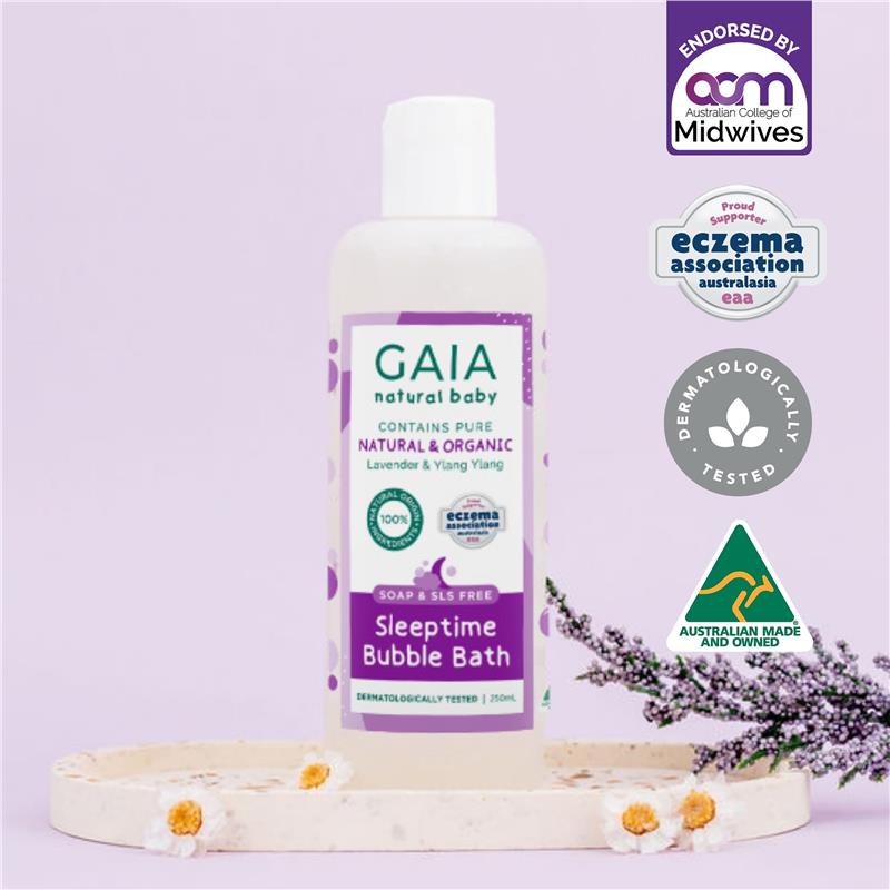 Load image into Gallery viewer, Gaia Natural Baby Bubble Bath Sleeptime 250ml
