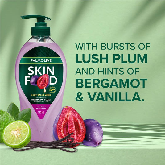 Palmolive Skin Food Body Wash Cream Davidson Plum 750ml