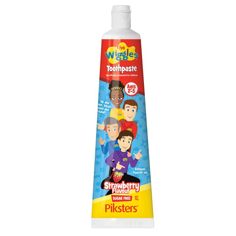 Load image into Gallery viewer, Piksters The Wiggles Toothpaste Sugar Free Strawberry Ages 2-5 96g
