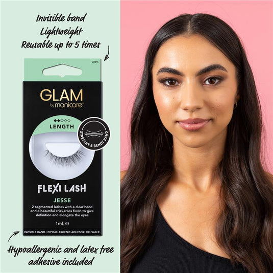 Glam By Manicare Jesse Flexi Lashes Length