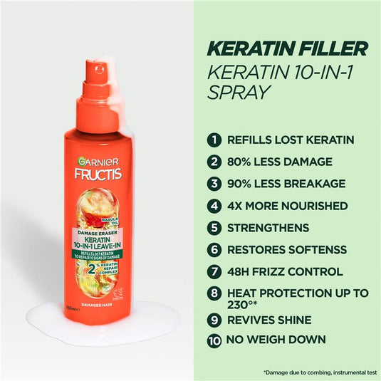 Garnier Fructis Keratin 10-in-1 Treatment Spray 150ml