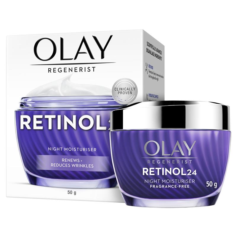 Load image into Gallery viewer, Olay Regenerist Retinol 24 Night Face Cream Moisturiser Fragrance Free 50g
