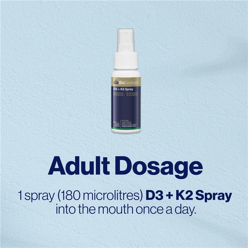 Load image into Gallery viewer, BioCeuticals D3 + K2 Spray 50mL
