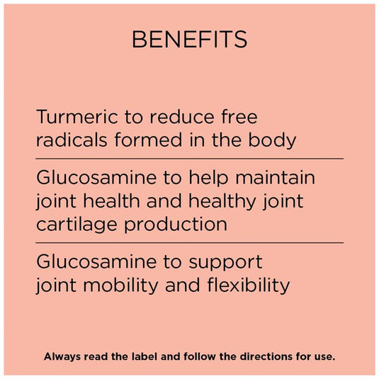 GO Healthy Turmeric Plus Glucosamine 120 Hard Capsules