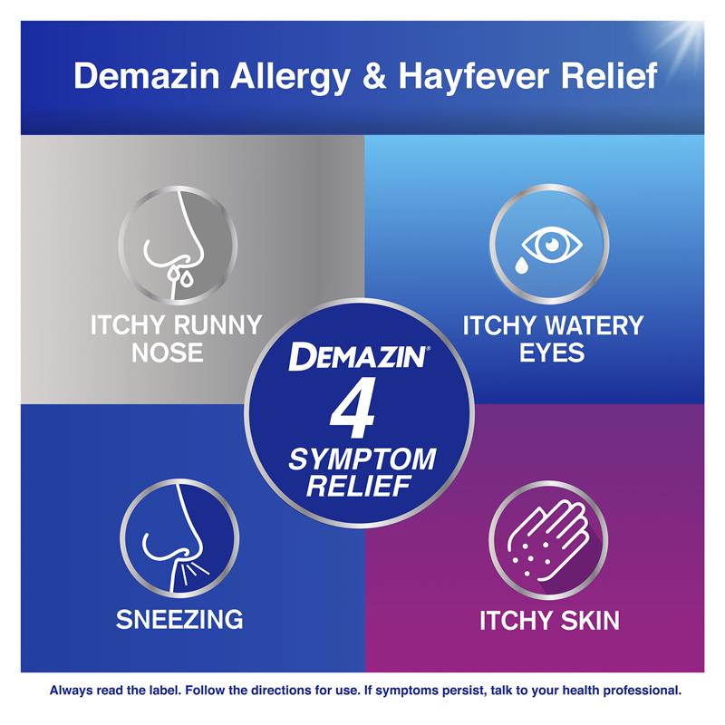 Load image into Gallery viewer, Demazin Allergy + Hayfever Relief Non-Drowsy 80 Tablets
