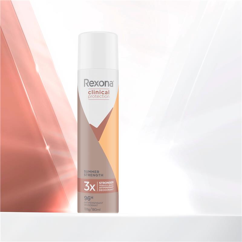 Load image into Gallery viewer, Rexona Women Clinical Protection Antiperspirant Aerosol Summer Strength 180ml
