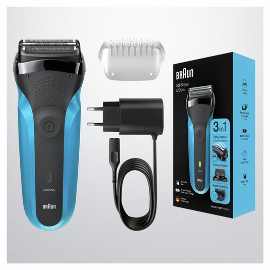 Braun Series 3 Electric Shaver & Precision Beard Trimmer For Men 310BT