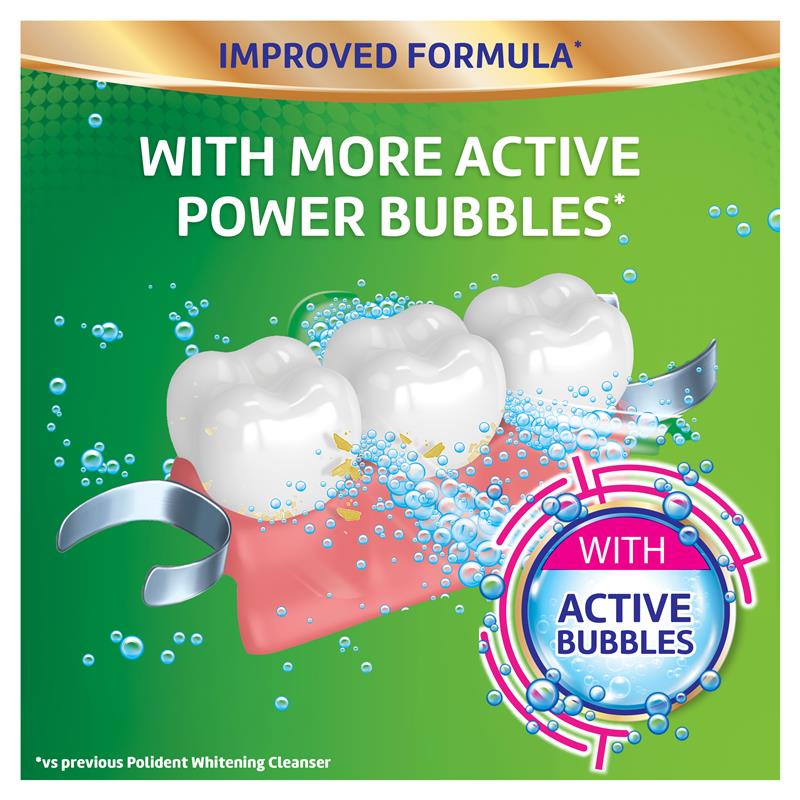 Load image into Gallery viewer, Polident Denture Cleanser Whitening Tablets 36
