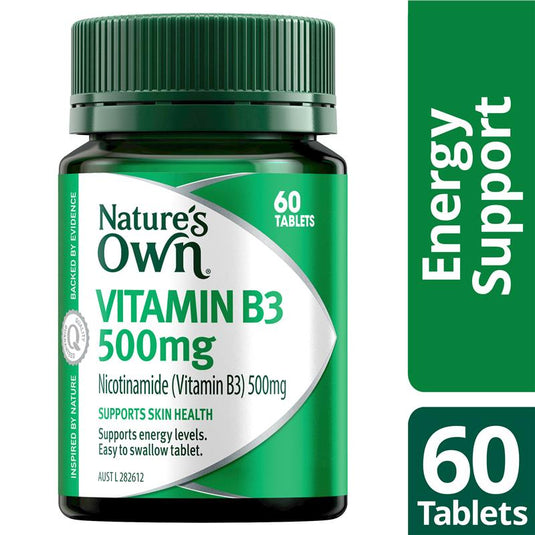 Nature's Own Vitamin B3 500mg 60 Tablets