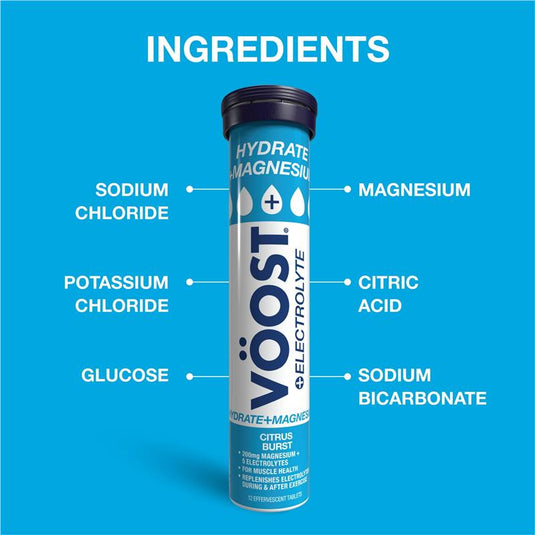 Voost Hydrate + Magnesium Citrus Burst Effervescent Tablets 36 Pack