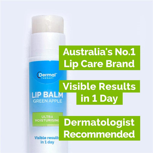 Dermal Therapy Lip Balm Stick Green Apple 4.8g