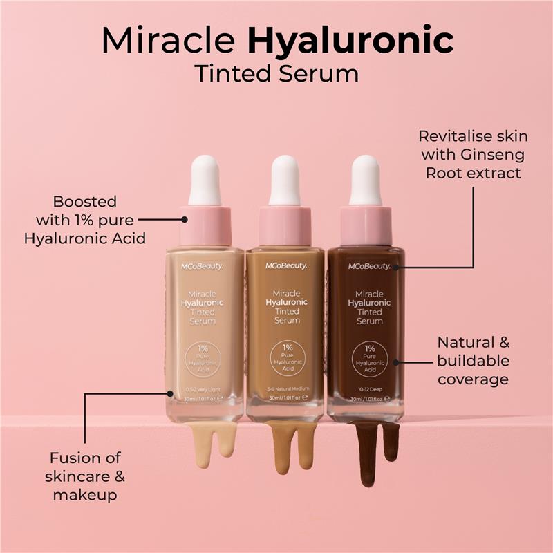 Load image into Gallery viewer, MCoBeauty Miracle Hyaluronic Tinted Serum 5-6 Medium/Tan
