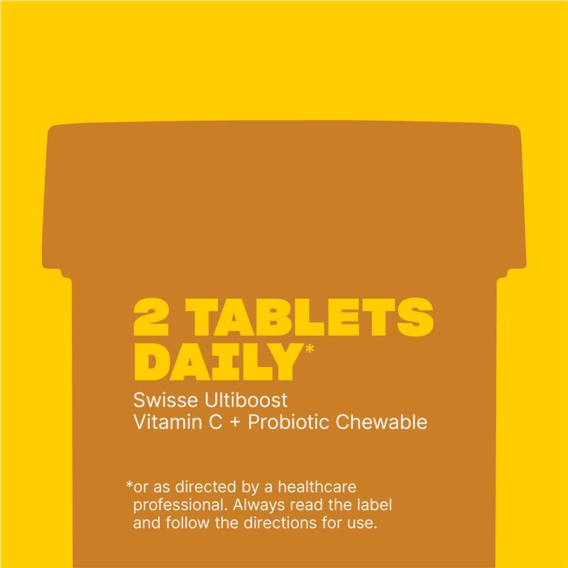 Load image into Gallery viewer, Swisse Vitamin C + Probiotic Chewable 60 Chewable Tablets
