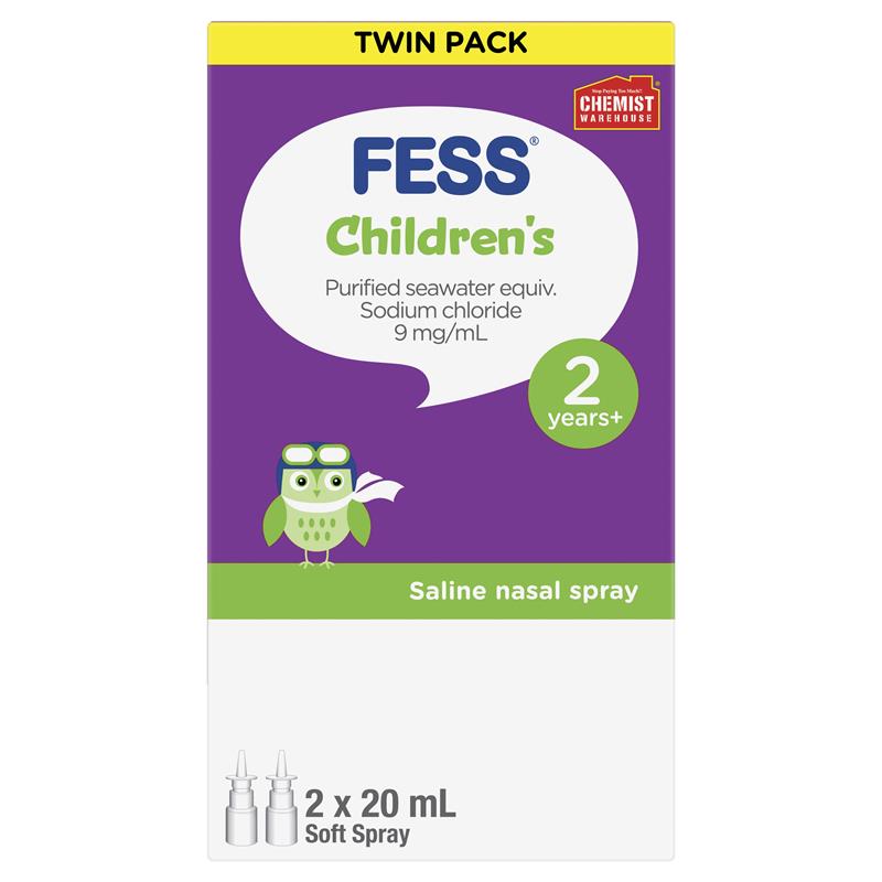 Load image into Gallery viewer, Fess Childrens Nasal Spray 20ml Twin Pack Exclusive Size
