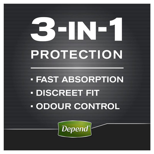 Depend Men Real Fit Underwear Large 8 Pack