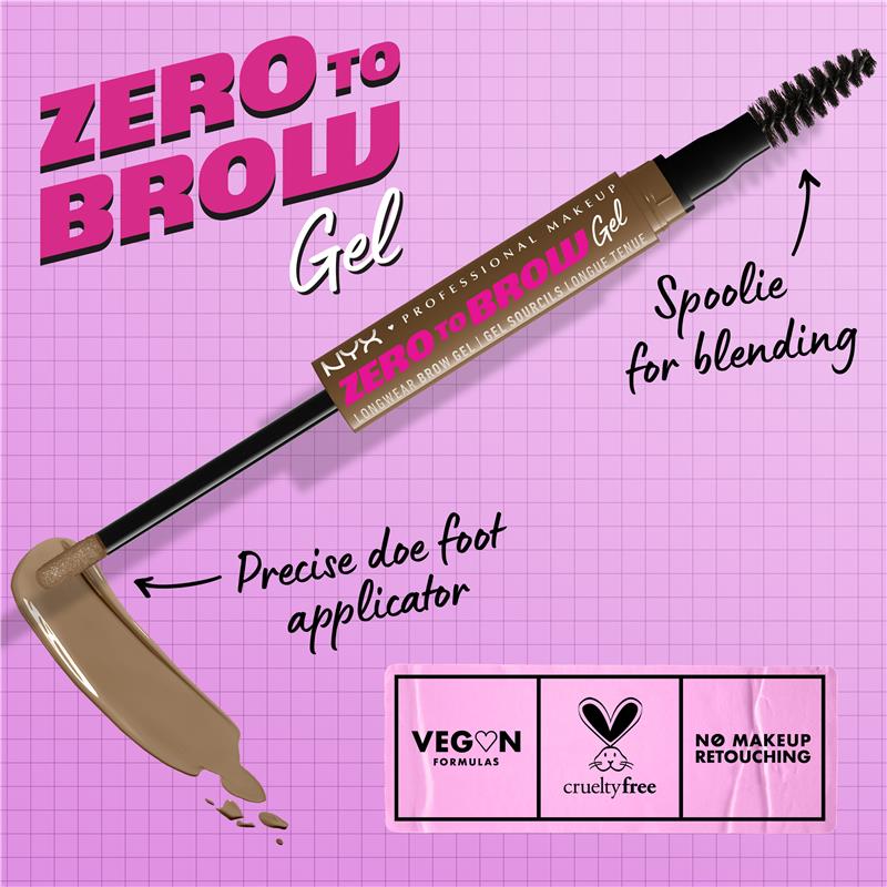 Load image into Gallery viewer, NYX Zero To Brow Gel Taupe
