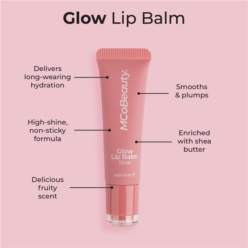 Load image into Gallery viewer, MCoBeauty Glow Lip Balm Rose NEW
