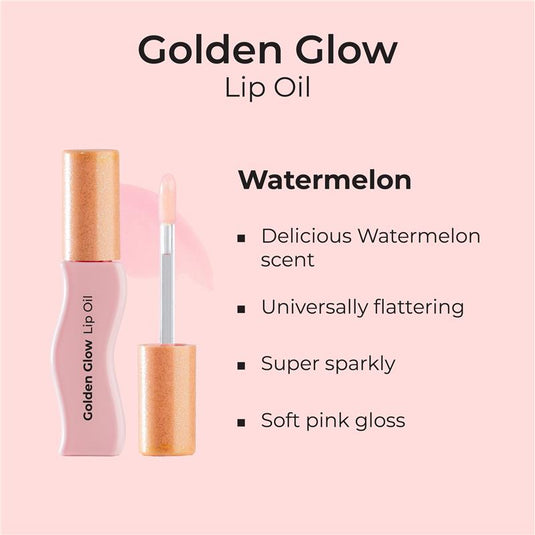 MCoBeauty Golden Glow Lip Oil Watermelon Shimmer