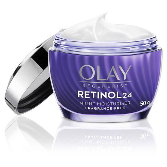 Olay Regenerist Retinol 24 Night Face Cream Moisturiser Fragrance Free 50g