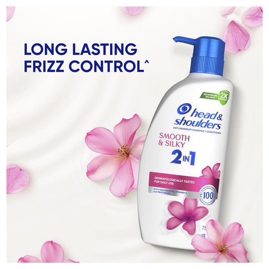 Head & Shoulders Smooth & Silky 2in1 Shampoo + Conditioner 750ml
