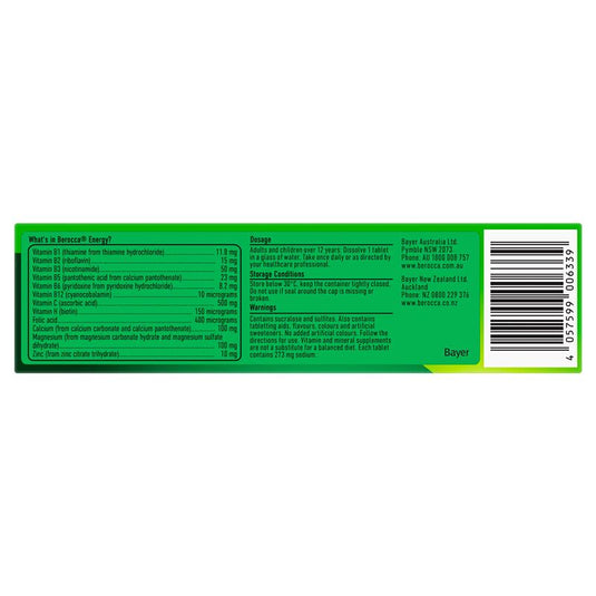 Berocca Energy Orange 15 Effervescent Tablets