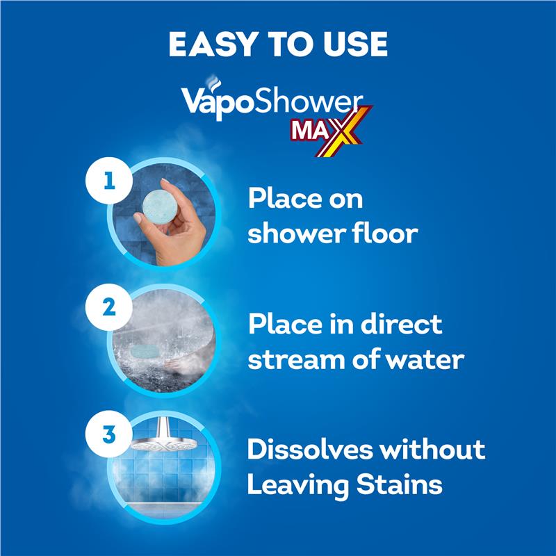 Load image into Gallery viewer, Vicks VapoShower Max 4 Pack
