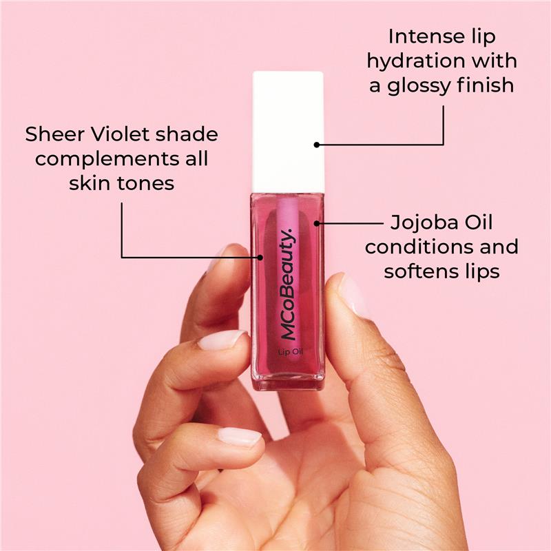 Load image into Gallery viewer, MCoBeauty Lip Oil Hydrating Treatment Sheer Violet
