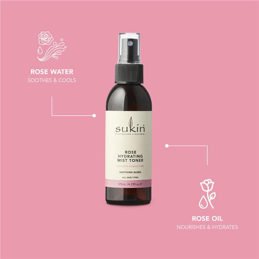 Sukin Rose Hydrating Mist Toner 125ml