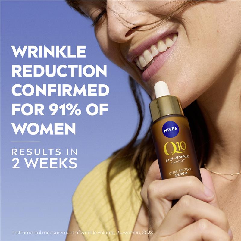 Load image into Gallery viewer, NIVEA Q10 Anti-Wrinkle Expert Dual Action Serum 30ml
