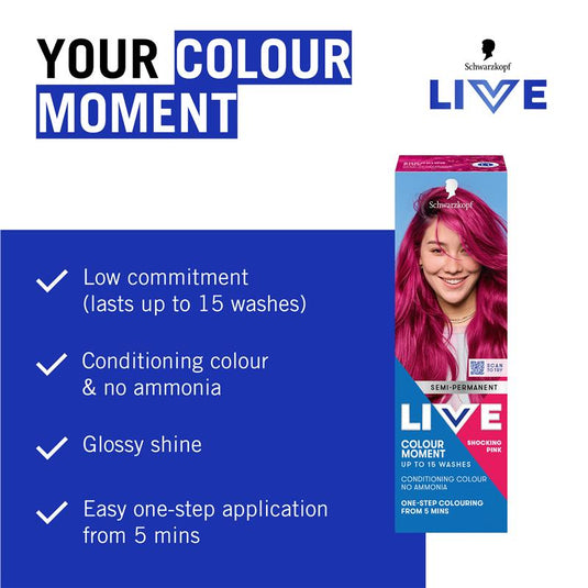 Schwarzkopf LIVE Colour Shocking Pink Semi Permanent 75ml