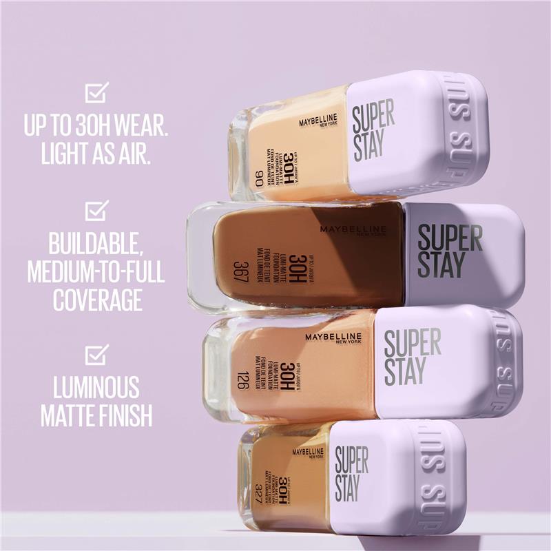 Load image into Gallery viewer, Maybelline Superstay Lumi Matte Foundation 367
