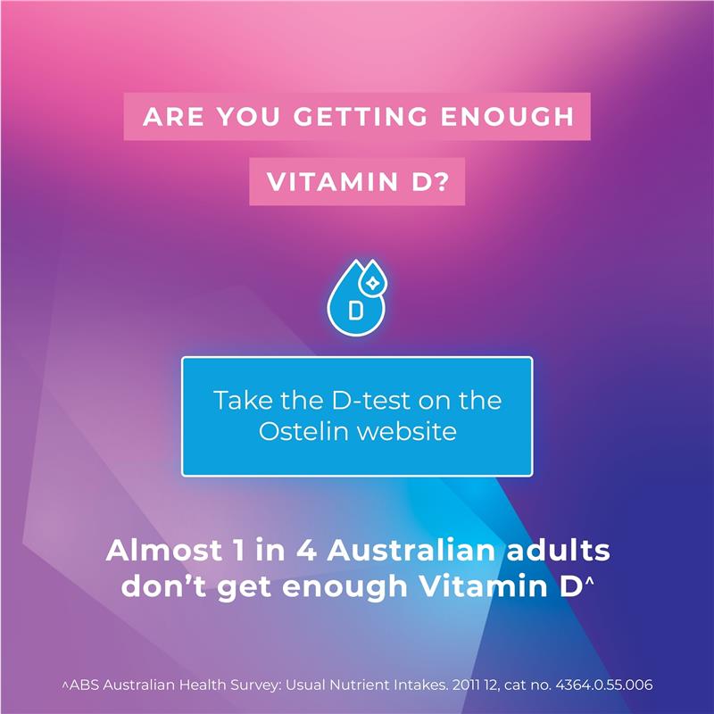Load image into Gallery viewer, Ostelin Calcium &amp; Vitamin D3 + K2 60 Tablets
