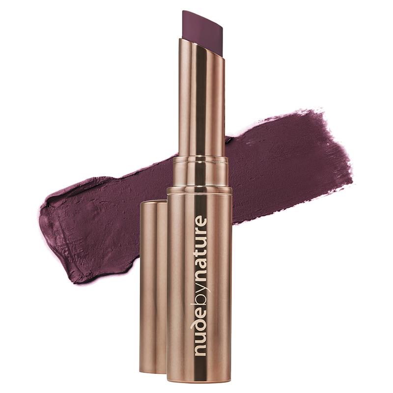 Load image into Gallery viewer, Nude by Nature Creamy Matte Lipstick 10 Aubergine
