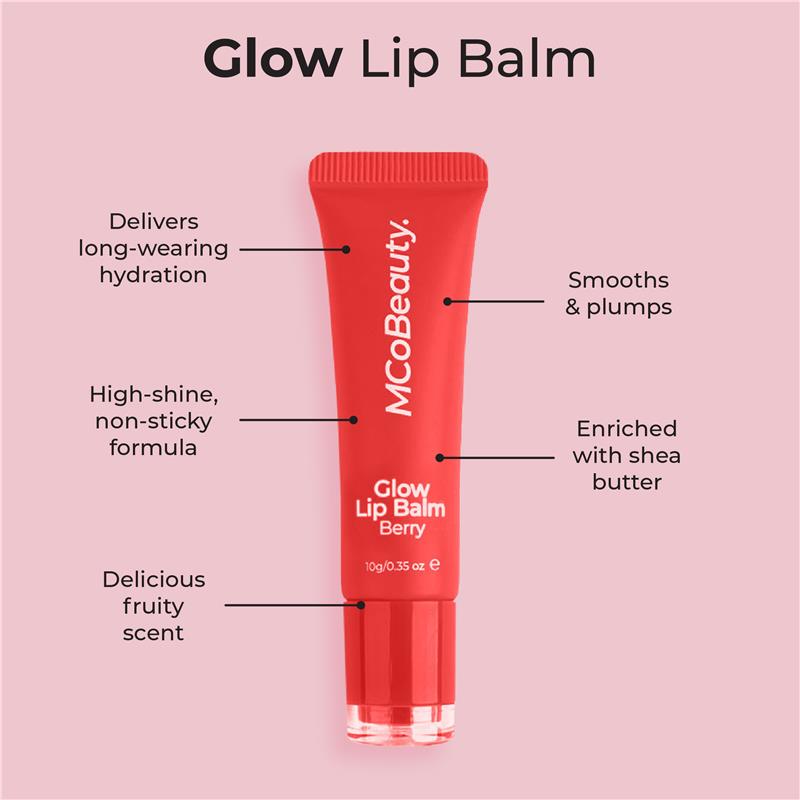 Load image into Gallery viewer, MCoBeauty Glow Lip Balm Berry NEW

