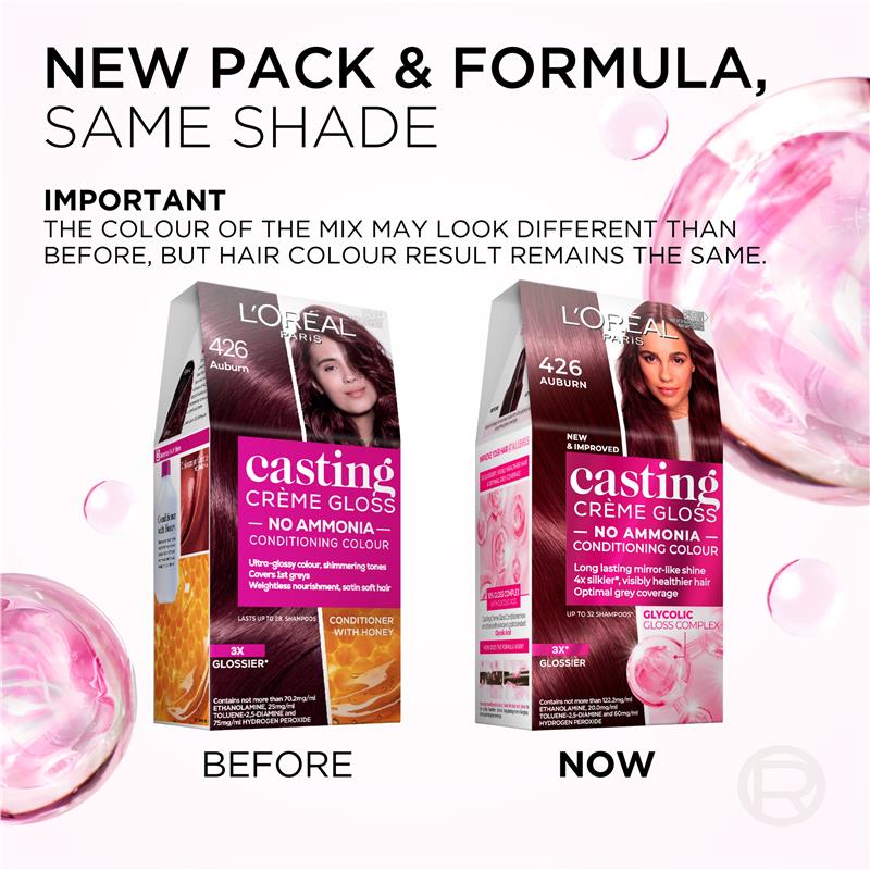 Load image into Gallery viewer, L'Oreal Paris Casting Creme Gloss Semi-Permanent Hair Colour - 426 Auburn (Ammonia Free)
